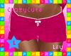 !L PlayHrd Shorts Pink