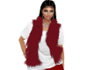 RED FUR CLASSY VEST