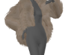 Beige fur