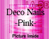 *La-De* Deco Nails-Pink