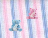 Blue&Pink teddy bear rug