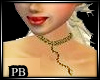 {PB}Gold Snake Necklace