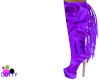 purple Fringe boots