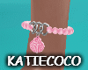 Pink shell anklet