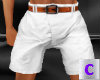 Men White Dress Shorts