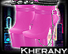KHER~Boots Hilary pink