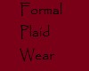 Formal Plaid Wear