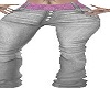 Mauve Belt Jeans
