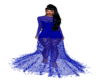 Blue/diamond gown