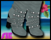 Studded Boot - Mint Grey