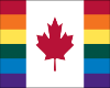LGBT Canadian Wall Flag