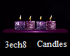 Purple  Candles Shelf