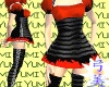 Yumi Dress - Raven/Fire