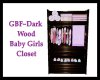 GBF~Dk Wood Baby Closet
