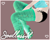Thigh high mint boots