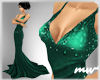 !V-neck longown green