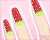 ♡ strawberry nails
