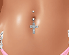Belly Cross Piercing