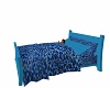 BLUE LEOPARD BED