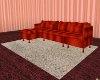 Urban Red Silver Couch