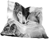 wolf mates cuddle pillow