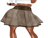 Brown Slash Skirt