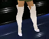 Long  off white boots