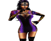 Purple and black dress