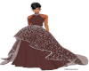 Brown Diamond Gown