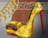 Z- Glitter Gold Heels