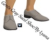 L/Gents Gray Sued Shoes