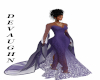 Crystal Dark Purple gown