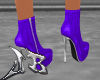 JB Purple Zippered Heels