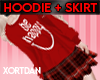 *LK* Hoodie & Skirt