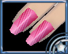 Pink Stripe Nails