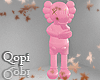 Pink Kaws Statue