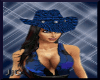 JjG Blue Cowgirl Hat