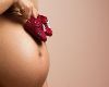 lova's pregnant belly