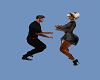 couple happy dance