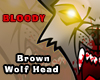 Wolf Head - Glow & Blood