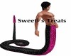 blk & pink snake tail m