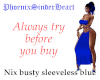 Nix busty sleeveless blu