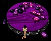 Purple Roses Posless Bed