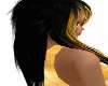 ORANGE BLACK RAVE HAIR