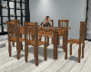 wood/ glss kitchen table