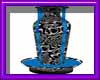 (sm)vase fountain bk whi