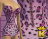 {K} Animal Pink Corset