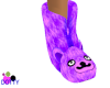 purple bear slippers