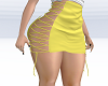 Yellow Laced Up Skirt