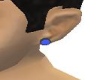 blue and black ear plugs